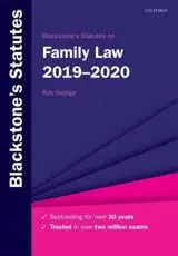 Blackstone's Statutes on Family Law 2019-2020